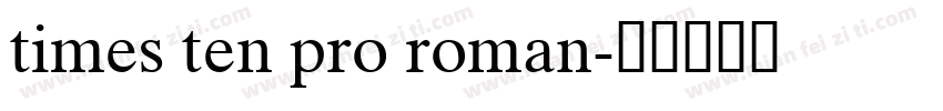 times ten pro roman字体转换
